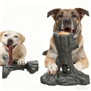 dog bull tendon rod holder branch shape