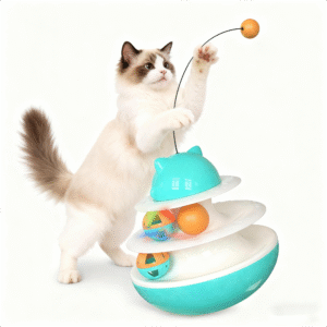 cat teaser want ball