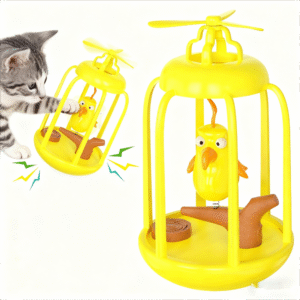 cat toy birdcage shape with sound