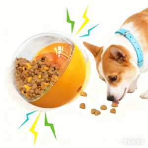 dog slow feeder ball adjustable speed with sound